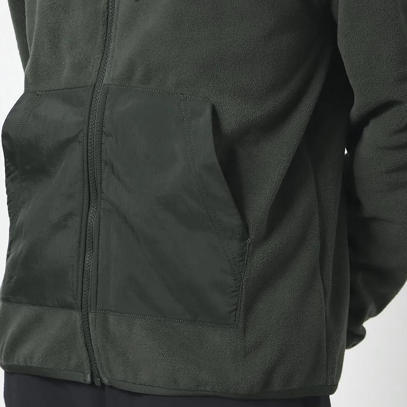 Nike Sportswear Essentials+ Embroidered Logo Velour Hooded Jacket Men Outerwear Green DD4883-355