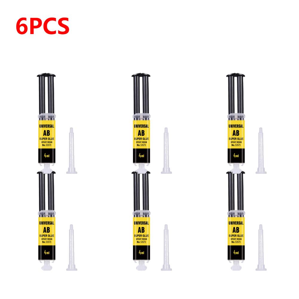 10-1ks Dlouhotrvající epoxidová pryskyřice AB lepidlo Vodotěsné Praktické Opravné Pevné Adhezivní lepidlo Dřevoobrábění Rychleschnoucí Tekuté lepidlo