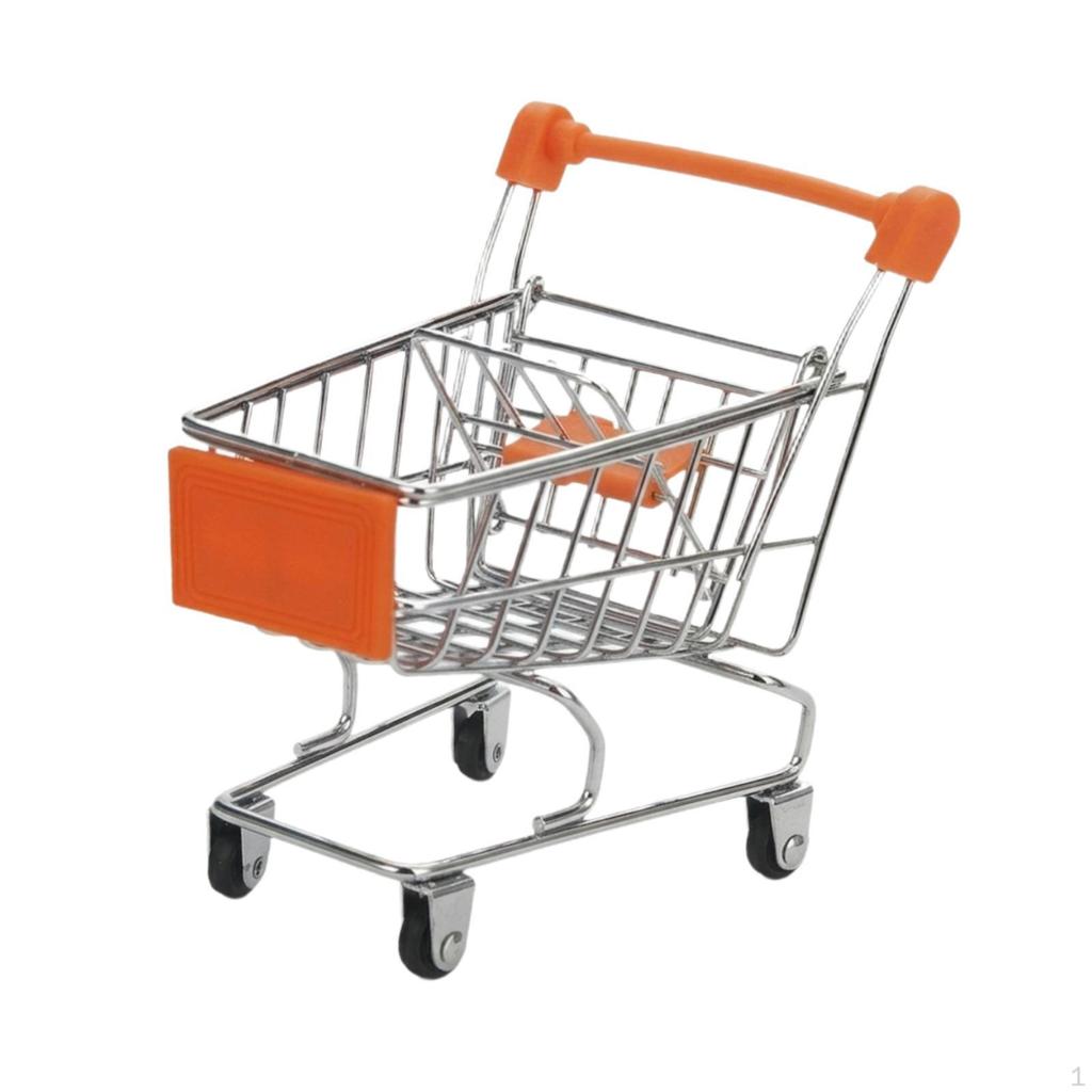 Mini-Einkaufswagen Kleiner Supermarkt Lustiger Frühpädagogischer Handwagen Einkaufswagen für