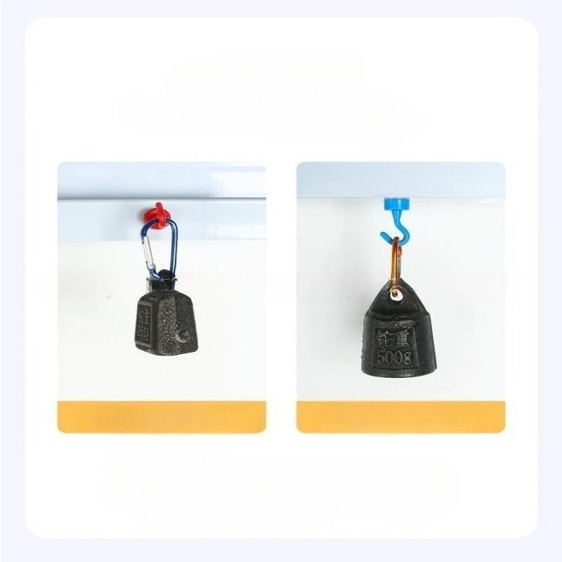10pcs Multi-Color Magnetic Storage Hooks, 0-8KG Weight Capacity, Durable Magnets for Hanging On Refrigerators and Ceilings