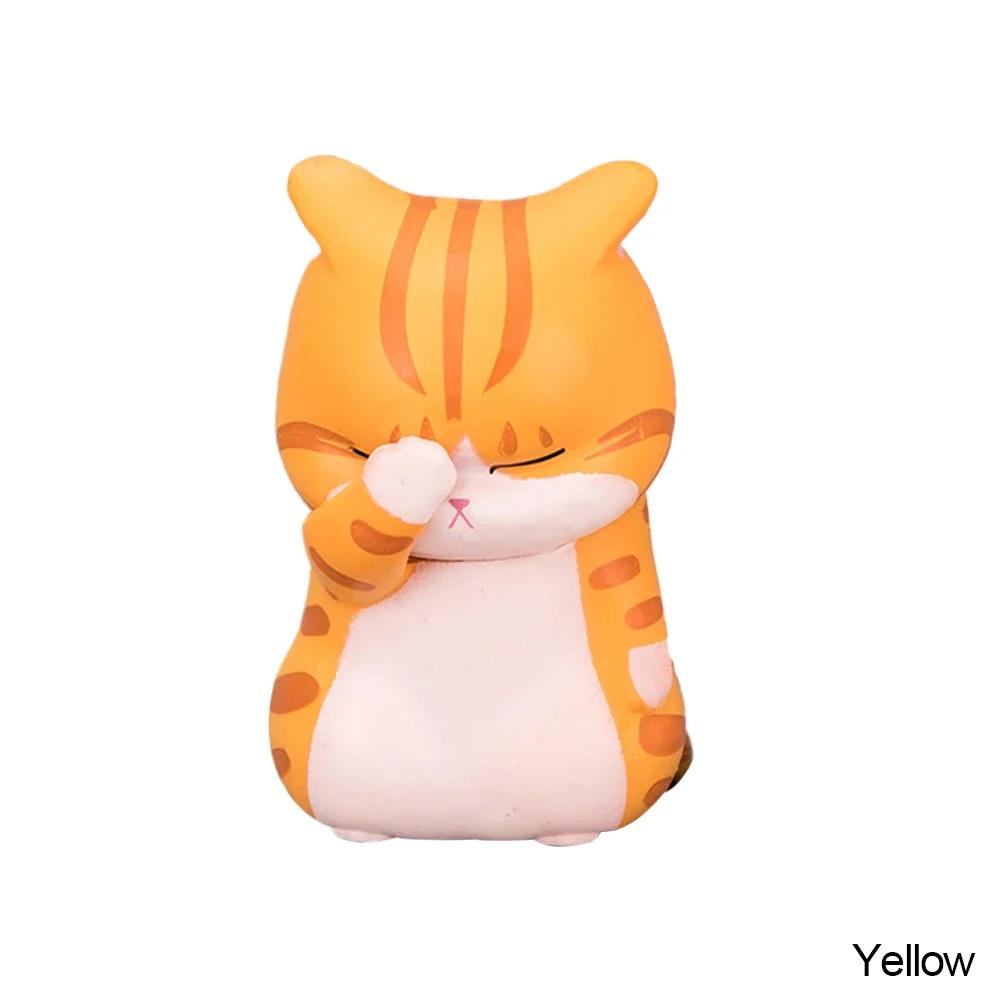Ozdoby Lucky Cat Micro Landscape Sukulent Flower Potted Cute Mini Garden Decoratio Miniaturowe figurki Biurko Domowy wystrój wróżek