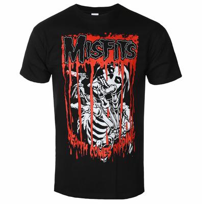 Misfits Death Come Ripping Pattern Horror Punk Band TShirt Casual Street Style Cotton TShirt Suitable For Both Unisex And Unisex