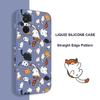 Cat Rolling Phone Case For Xiaomi Poco F8 F7 X7 M6 X6 F6 M5 M5S F5 X5 F4 X4 M4 Pro Ultra 4G 5G GT Liquid Silicone Cover