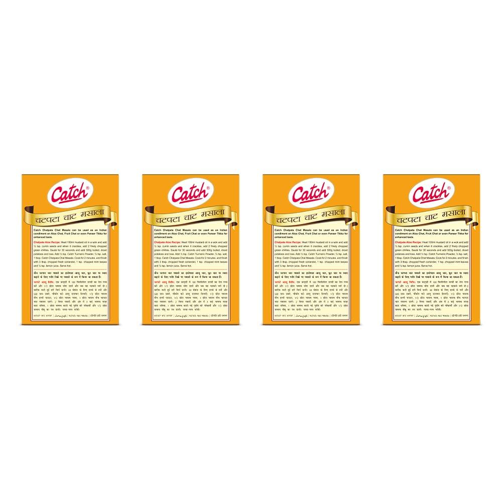 Catch Chatpata Chat Masala Powder 100 Gm X Pack Of 4 (400 Gm) Rich Flavor Spice Blend For Fruits And Vegetables