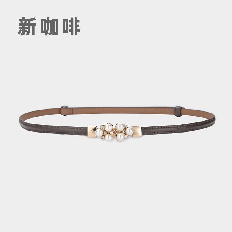 

Четыре сезона в наличии новый жемчужная пряжка регулируемый ремень женский декоративный платье персонализированный модный ремень женский ремень для брюк 49-90cm