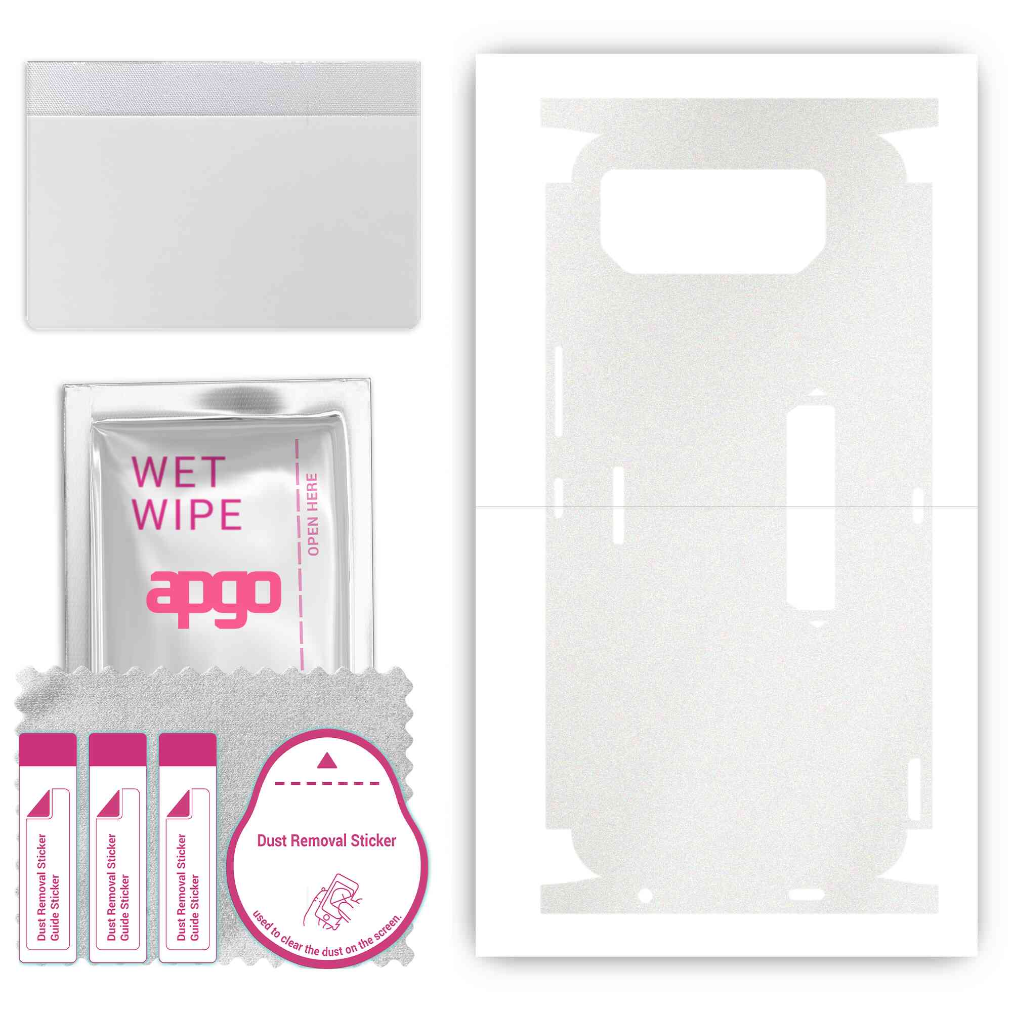 

Apgo Protective Skin Sticker for the back+sides compatible with Asus ROG Phone 6 Pro, Full Wrap Film, Foil, Vinyl - Pattern Matte Transparent