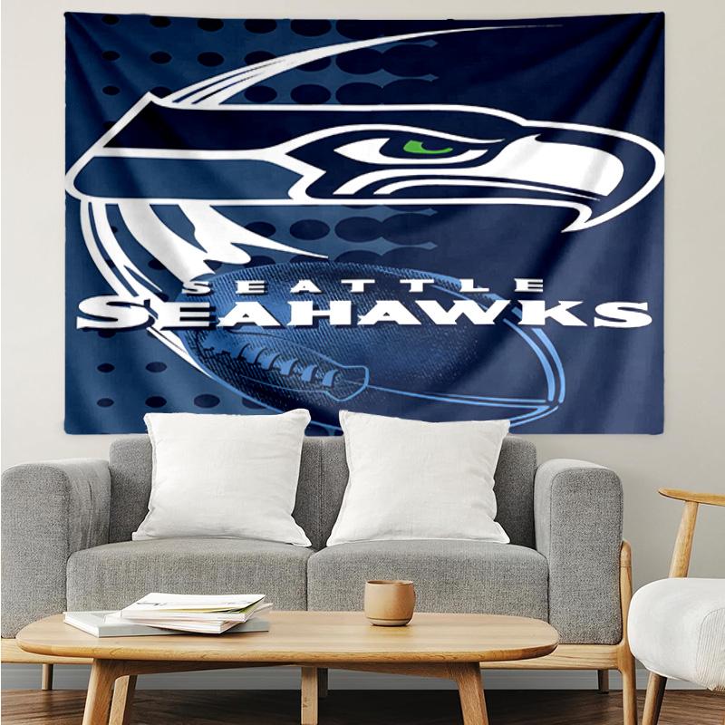 Seattle Seahawks Logo Tapestry Hanging for Bedroom,Livingroom, Playroom,Decor Art Room Wall Tapestry Holiday and Birthday Gifts
