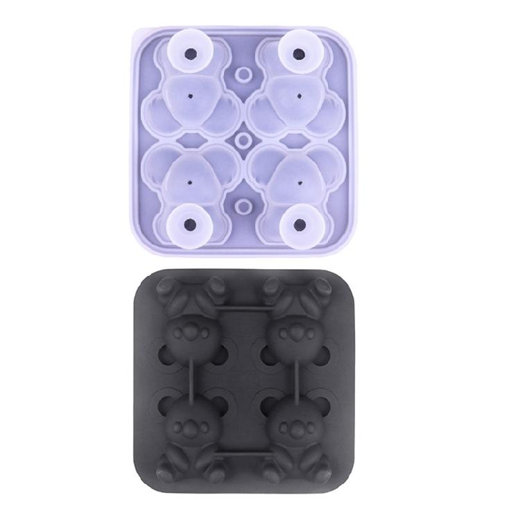 Unique Koala Shape Ice Tray Easily Release Ice Molds Unique Koala Shape Ice Tray for Whiskeys Drinkers, Bartenders чёрный