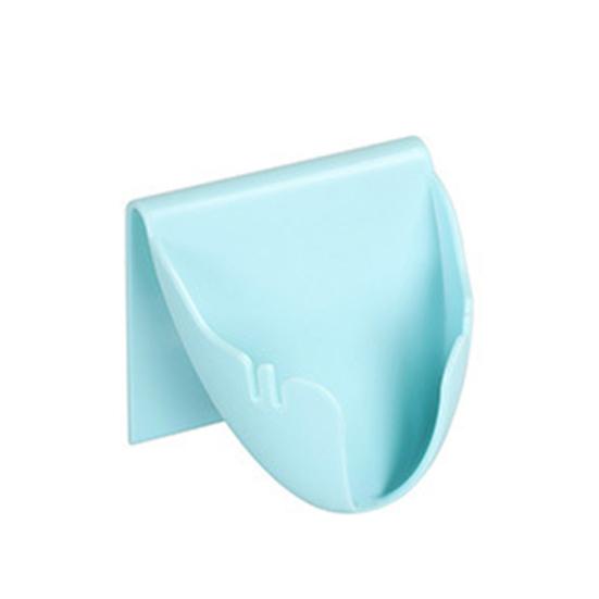 

Портативная ванная комната, губка для душа, мыльница, лоток для слива, держатель, органайзер небесно-голубой