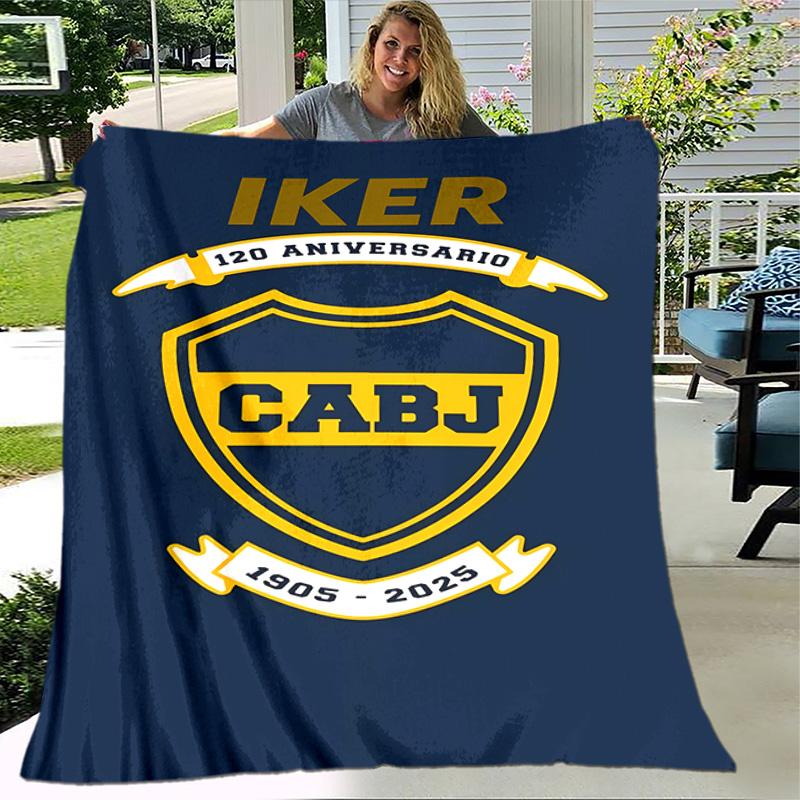 1pc Blanket - Club Atlético Boca Juniors Print Design, Lightweight Blanket for Sofa, Bed- Soft &Warm, Gift for All Seasons