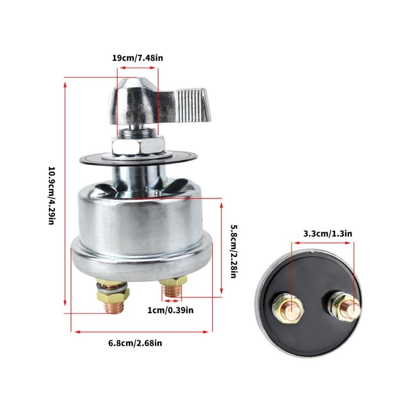 Battery Disconnect Switches, Isolator Cut Off Power Cut Battery Switches for Marine Car Boat Vehicles