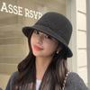 Autumn and Winter Korean Style Warm Ear Protection Knitted Fisherman Hat Sunshade Bucket Hat Korean Style Fashion Versatile Basin Hat