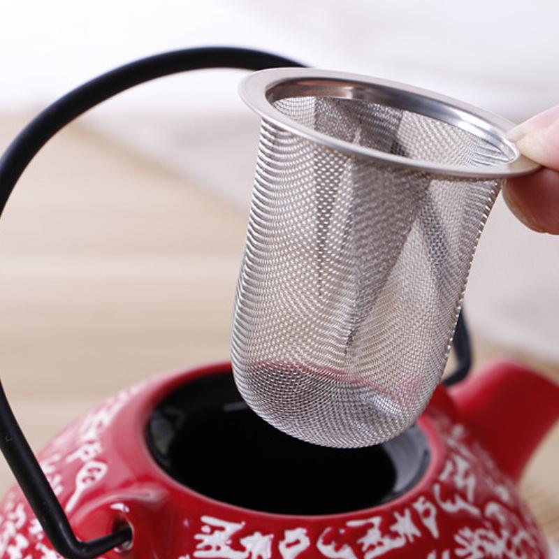 Mode Lyx Återanvändbart te Rostfritt stål Mesh Te Infuser Te Kaffe Sil Tekanna Te Te Blad Kryddfilter Dryckesartiklar Kökstillbehör
