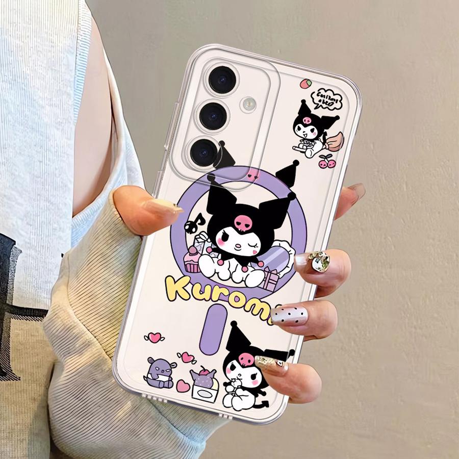 Cartoon Cute Kuromi Case for Samsung Galaxy A57 A56 A36 A37 A52 A17 A52 A14 A16 A34 A35 A26 A24 A55 A54 A15 A25 A51 Phone Cover