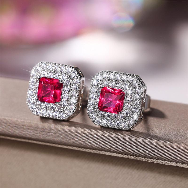 

BELLA BOX Bling серьги-гвоздики с кубическим цирконием для женщин, 4 цвета в наличии, великолепные свадебные аксессуары для невесты, модные украшения