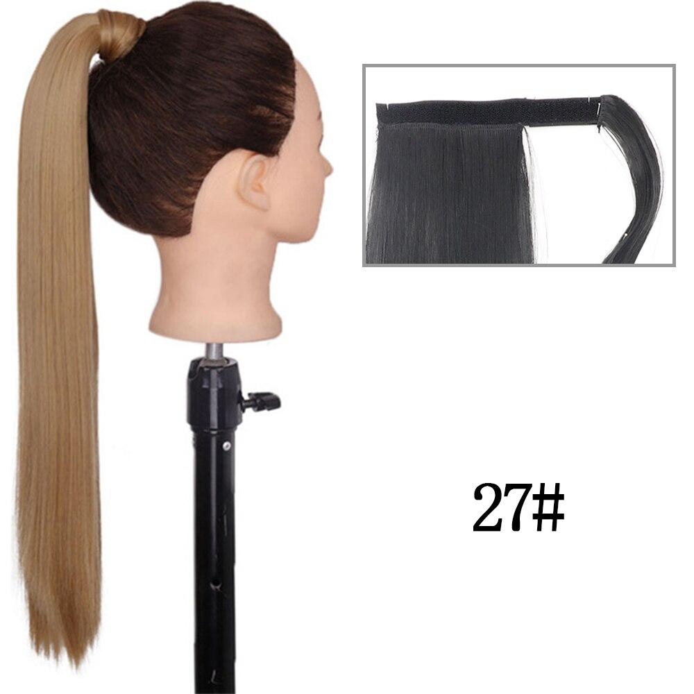 MERISIHAIR 22"34" Long Straight Clip In Hair Tail Nature Fake Ponytail Extension Hairpiece with Hairpins High Temperature Fiber Synthetic Ponytail