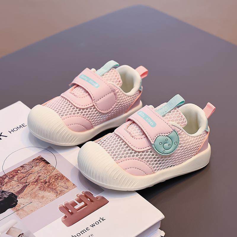 Spring And Summer Double Mesh Breathable Baby Shoes Soft Sole Infant Shoes Non-Slip Toddler Shoes For Boys And Girls