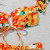 Fashionable Women's Split-Back Bikini Swimsuit Sportswear
