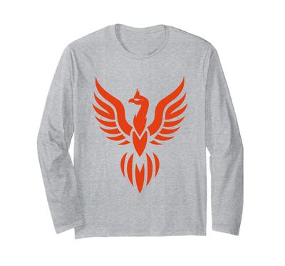 Humor Fenix Djur Enkel Eldfågel Fenix Långärmad T-shirt