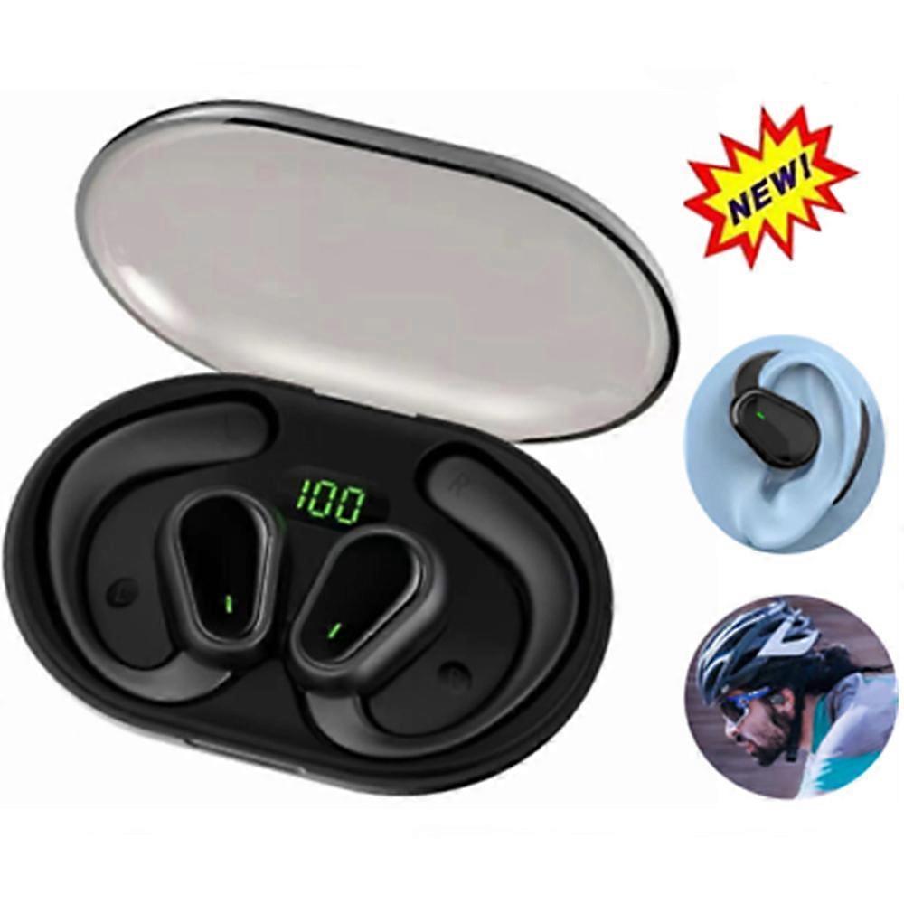 New Ear-hanging Wireless Bluetooth-compatible Headphones Air Conduction Sports Running Noise Reduction Non-in-ear TWS Headphones