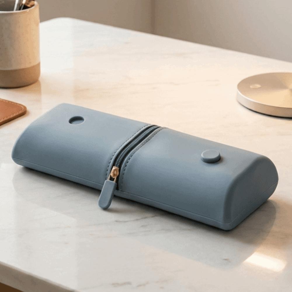 Large- Capacity Silicone Pencil Case Soft Macaron Foldable Pen Holder Eco-Friendly Expandable Stationery Storage Bags For School