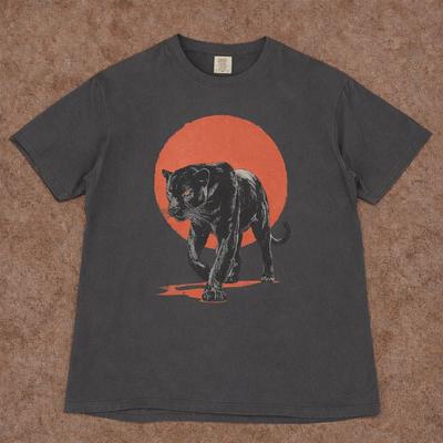Vintage Black Panther T-Shirt | Retro Wild Cat Graphic Tee | Pepper US Cotton Unisex