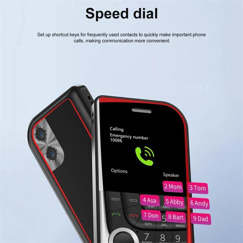 V10 Dual SIM Standby Mobile Phone 2.01 Inch Screen Magic Voice Speed Dial Flashlight FM Radio MP4 Cheap Back-up Cellphones