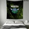 Canberra Raiders Wall Tapestry Aesthetic Wall Hanging Printed Fabric Blanket Decorative Tapestries for Bedroom Living Room Home Decor