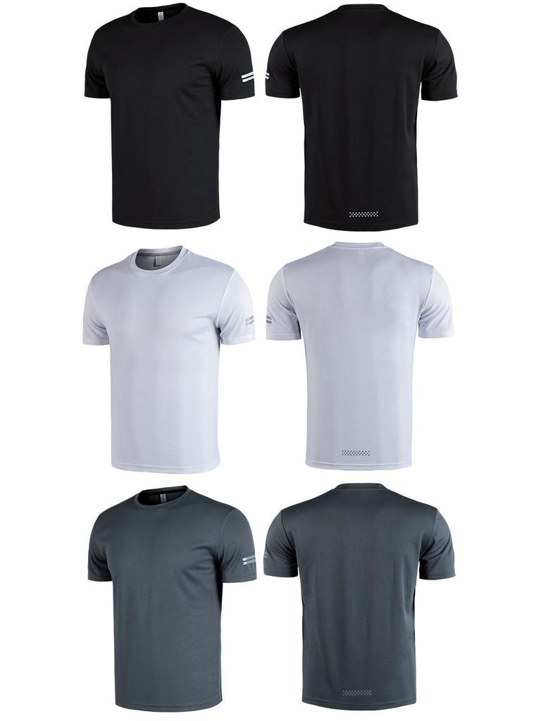 Men's Plus Size Quick-Dry T-Shirt: 5X-6X Short Sleeve Sportswear for Summer