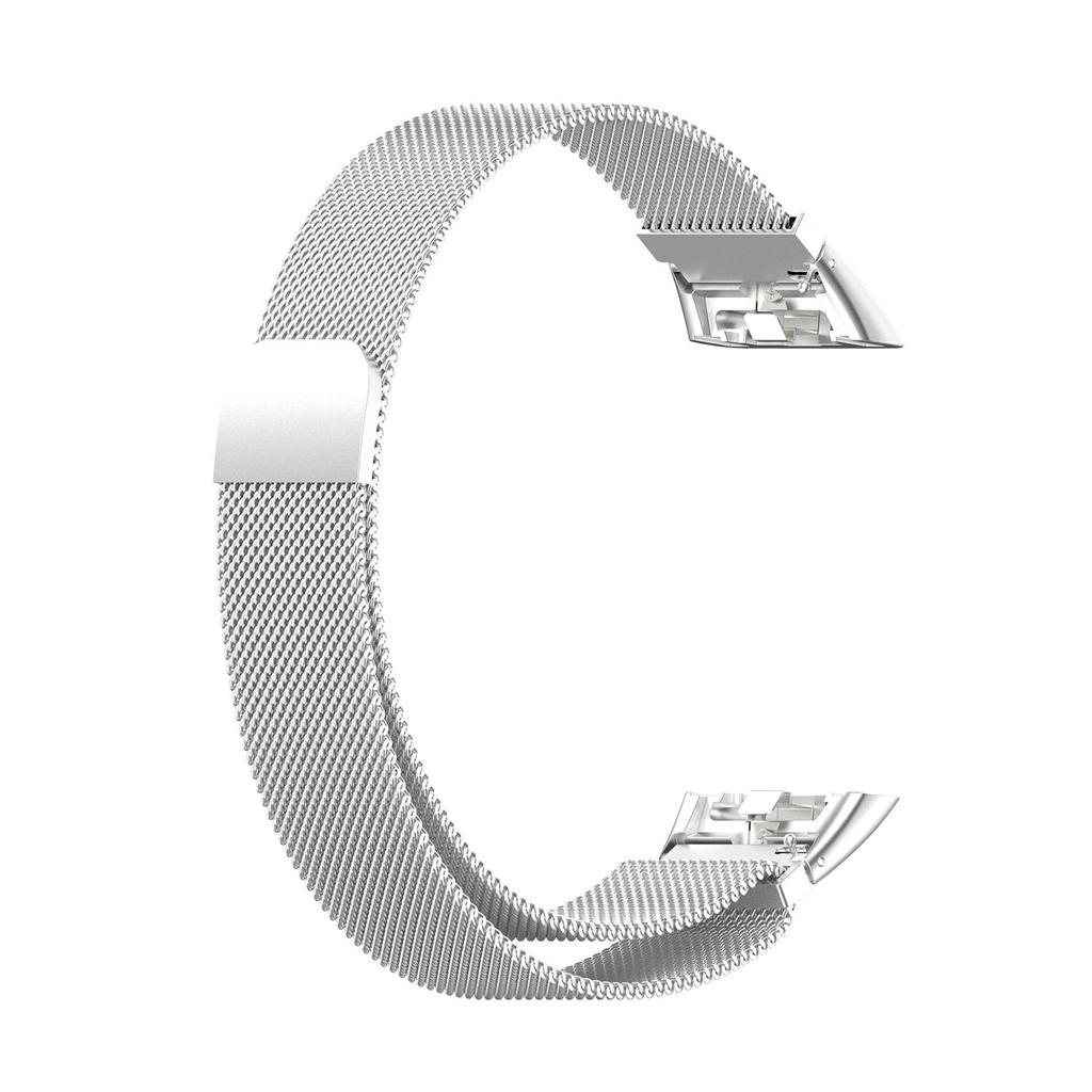 Cinturino In Acciaio Inossidabile Argento Per Huawei Band 6 / Honor Band 6 - Con Fibbia Double Lock E Cacciavite