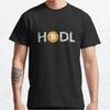 HODL Cryptocurrency Gift T Shirt for Crypto Traders Bitcoin Symbol Tee 100% Cotton Printed Grap