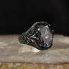 New Fashion Men's Ring Personalized Vintage Punk European and American Zircon Ring