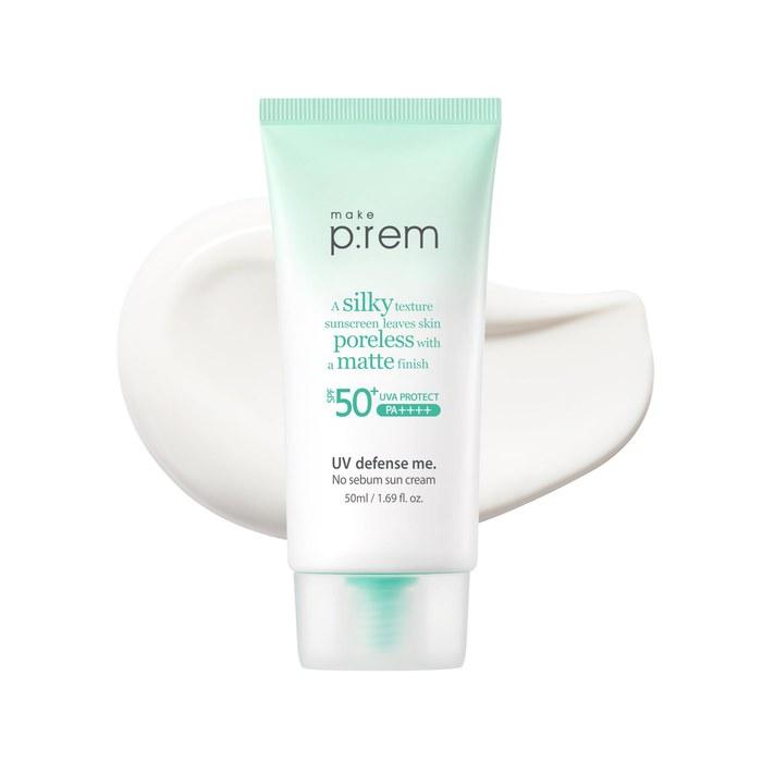make prem UV Defense Me No Sebum Sun Cream 50ml SPF50+ PA++++