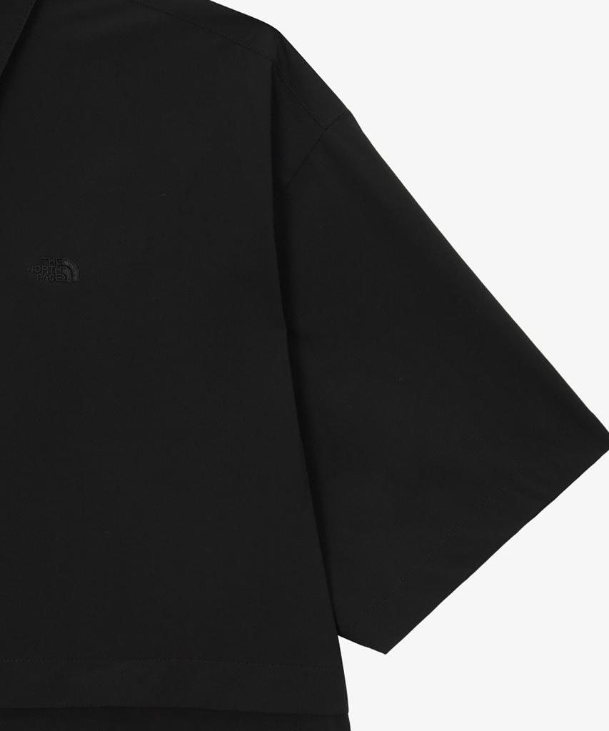 Noseupeiseu Nh8Ss22A Men'S Ice Cube Short Sleeve Shacket Black