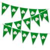 10m St. Patrick's Day Clover Green Triangle Flag Banner