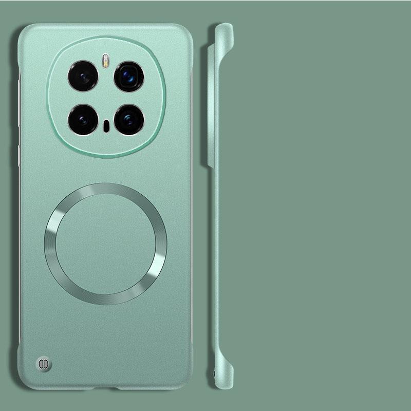 

Для Honor Magic 7 Pro для Magsafe безрамочный чехол для телефона для Magic 6 Pro беспроводная зарядка магнитный Magsafe безрамочный чехол для Magic 5 6 7 Pro Funda Magic 7 Pro зелёный