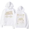 Retro Arctic Monkeys Music Tour Double Sided Print Hoodies Men Women Sweatshirt Oversized Y2K Hoodie Streetwear