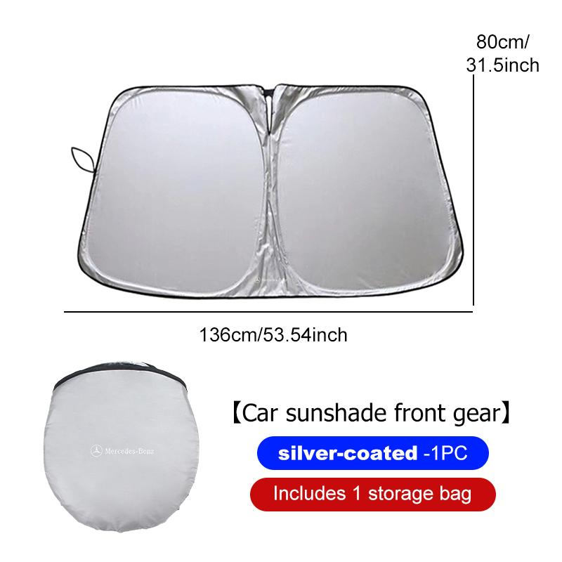 

For Benz Car Windshield Sun Shade Cover Foldable Front Window Sun Visor Blocks AMG VIANO GLB GLC W108 W124 W126 W169 W176 GLE