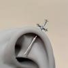 Neue Schwertförmige Strass-Kreuz-Ohrringe Punk Zirkon Schwebendes Helix-Piercing Ohrknorpel Für Damen Herren Schmuck Partnergeschenke