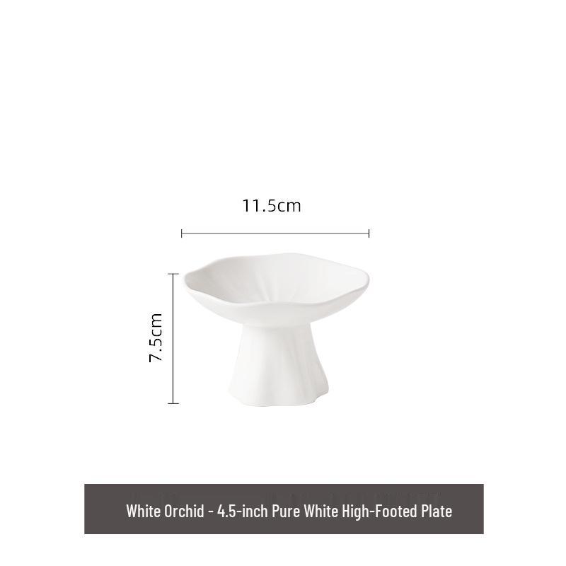 Elegantní keramický dezertní talíř pro předkrmy, studená jídla a ovoce