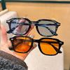 Fashion Retro Square Frame Blue Light Blocking Glasses Office Work Glasses UV Protection Anti-Reflective Computer Sunglasses