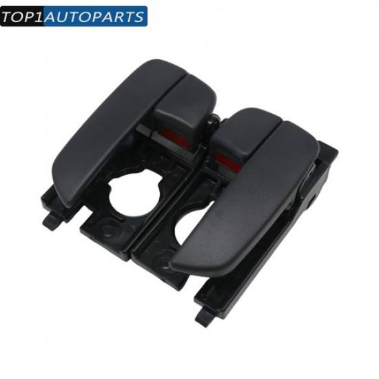 2X Innerdörrhandtag Bak Vänster & Höger Svart För 2006-2011 Hyundai Accent