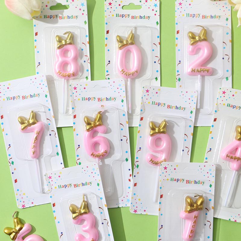 1st Birthday Bow Candle - Little Fairy Cake Decoration
