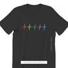 Rainbow Pulse Hearbeat Style TShirt LGBT Pride Month Lesbian Gay Bisexual Transgender Gift Clothes Basic T-Shirt Stuff