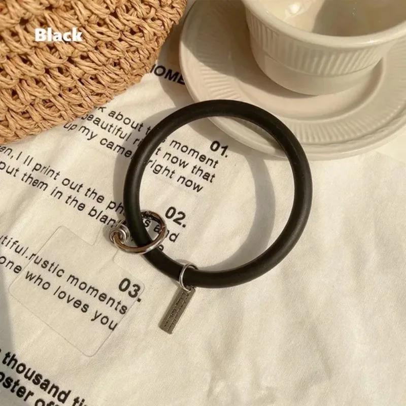 

1 шт. Универсальное подвесное кольцо для мобильного телефона, силиконовый шнурок-браслет для мобильного телефона против потери, аксессуары для телефона чёрный