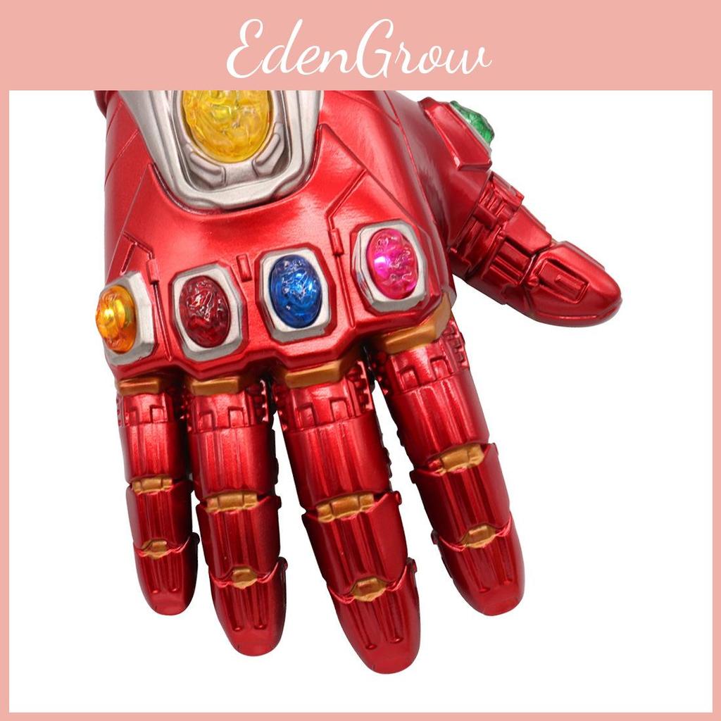 Iron Man LED-Handschuhe mit abnehmbaren Steinen für das ultimative Cosplay-Erlebnis