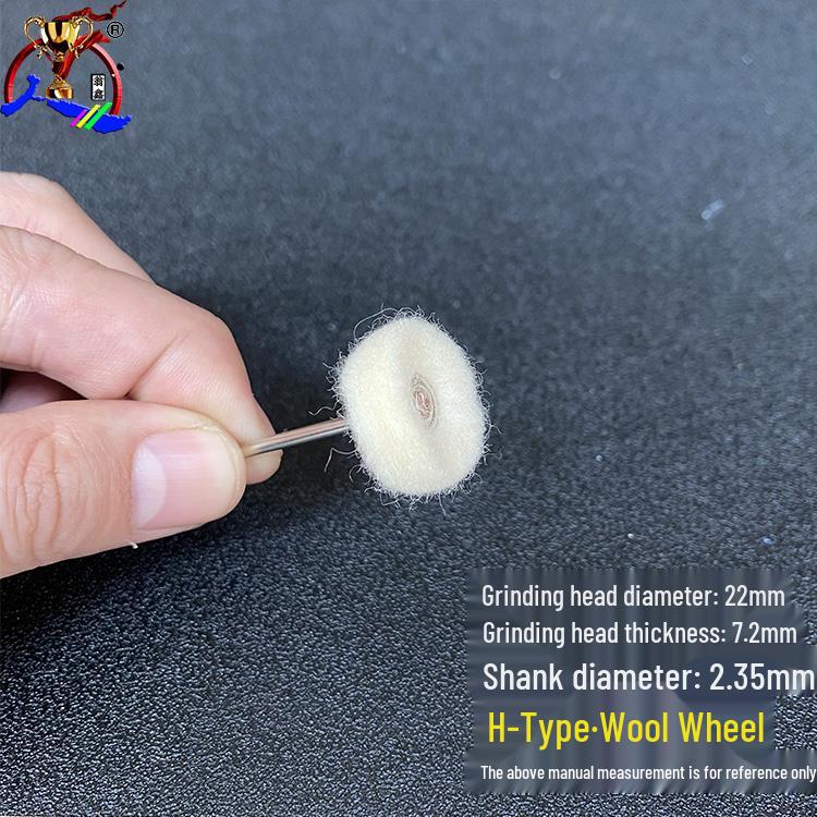 Small Grinding Head Scouring Pad with Wool, Cloth, and Nylon Fiber Polishing Wheels