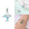 Charms 925 Silver Blue Turtle Hermit Crab Fortune Cat Beads Fit Bracelet Women Luxury Jewelry Diy Friend Fine Gift