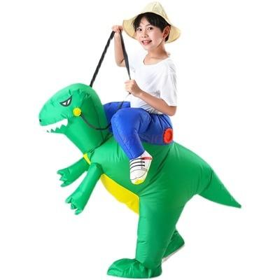 Riding Dolls Riding Funny Clothes Tyrannosaurus Rex Christmas Performance Clothing Children'S Dinosaur Inflatable Clothing