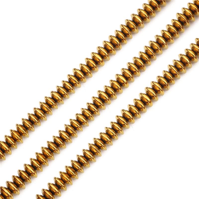 Handmade Nano-Plated Black Bile Beads: Round Electroplated DIY Jewelry Accessories